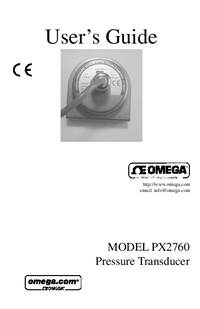 Thumbnail of document Manual - PX2760-800A5V High Accuracy, Barometric Press. Transducers